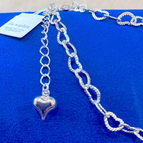 Lia Sophia Heart Anklet NWT - Picture 3 of 4
